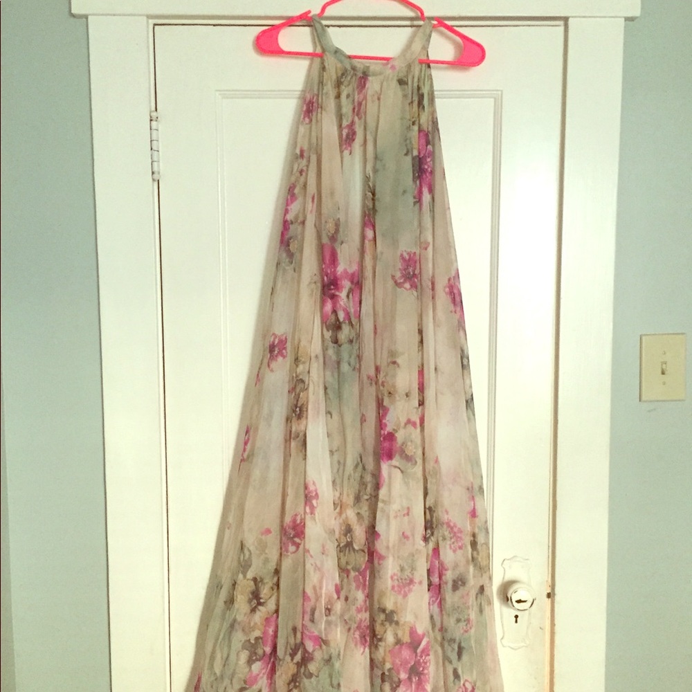 Floral Multi-Colored Formal Dress